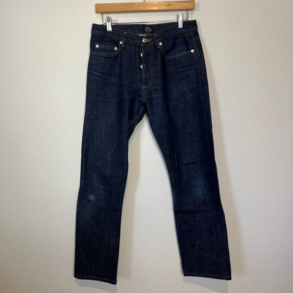 A.P.C. New Standard Raw Indigo Denim Straight Leg Button-Fly Jeans Selvedge 29